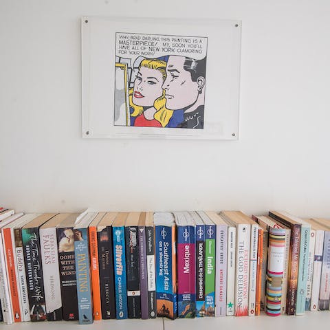 array of reading material
