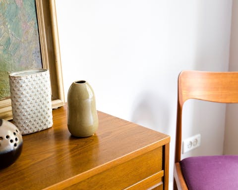 All of the vintage furniture