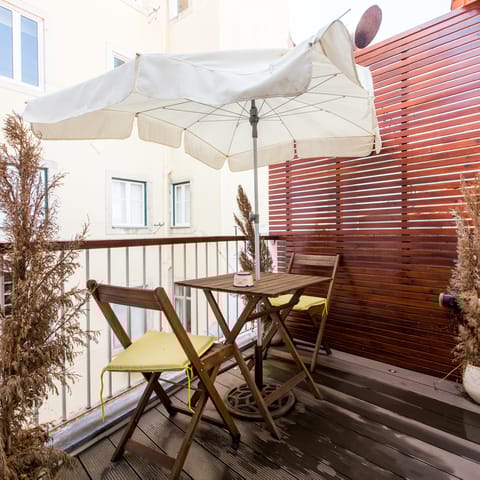 An intimate balcony