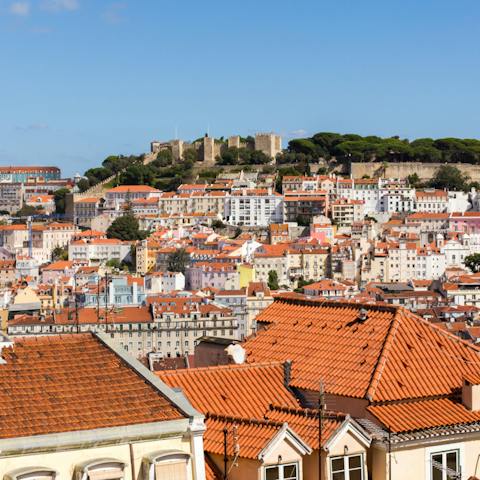 The beautiful view of the castle