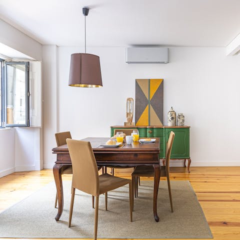 An elegant dining area