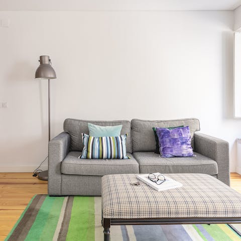 The cosy sofa