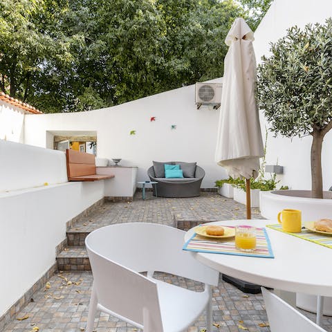 A big private terrace