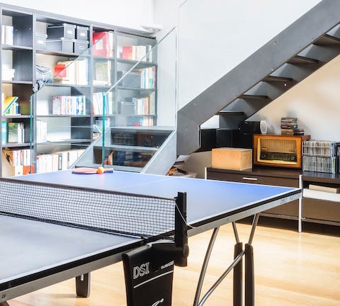A full-on games room