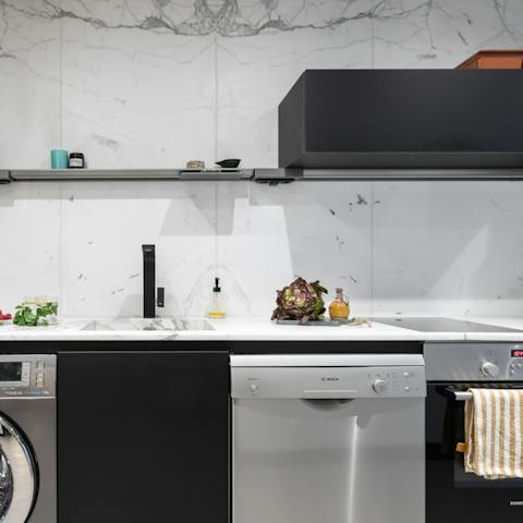 Sleek modern kitchen