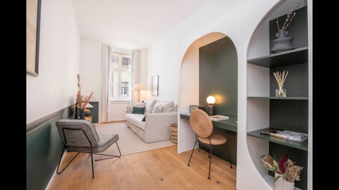Get some work done at the built-in desk nook