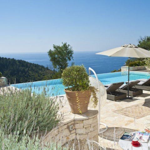 Soak up the serenity of the pool with a view of the ocean