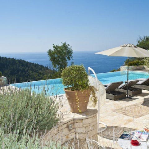 Soak up the serenity of the pool with a view of the ocean
