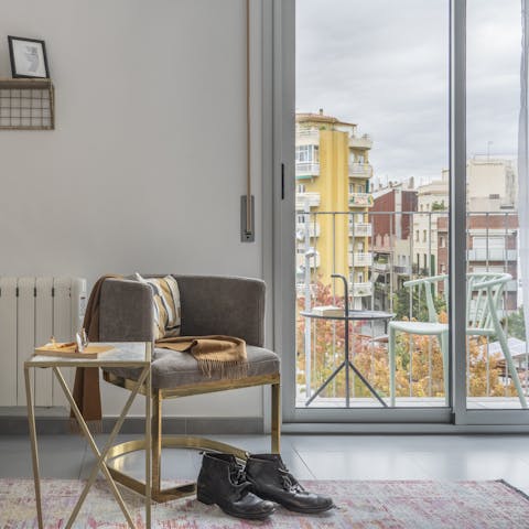 Get comfortable in the quirky chair with a great book