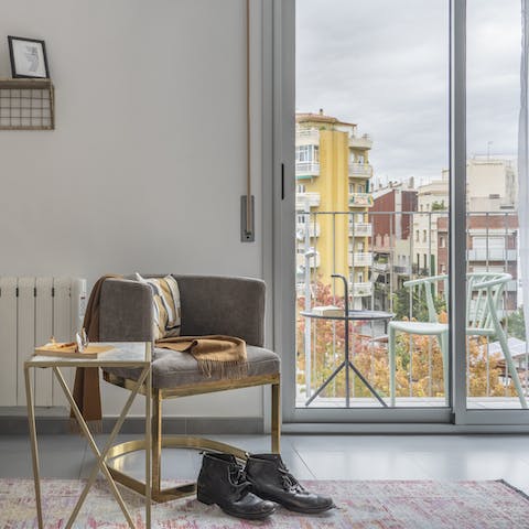 Get comfortable in the quirky chair with a great book