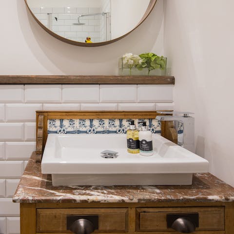 The charming antique sink
