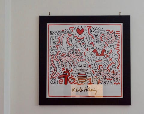 The art on the walls