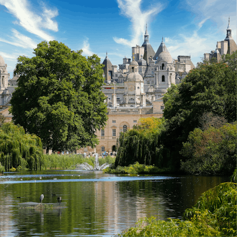 Stroll ten minutes to beautiful Hyde Park