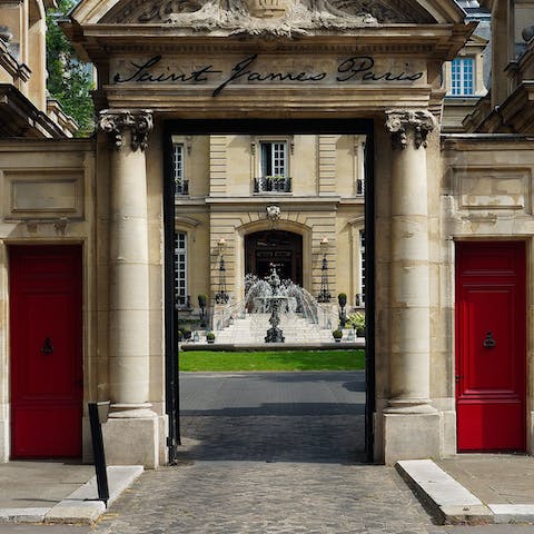 Set within a beautiful château