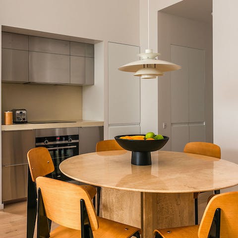 Elegant dining space for family meals