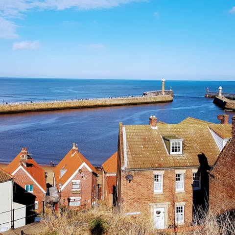 Embrace the refreshing spirit of the sea from Whitby harbour