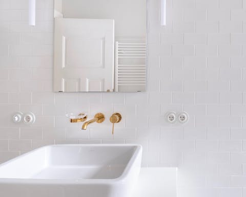 The stylish bathroom
