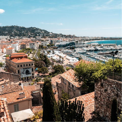 Explore Cannes, including the Rue d’Antibes, a short stroll away