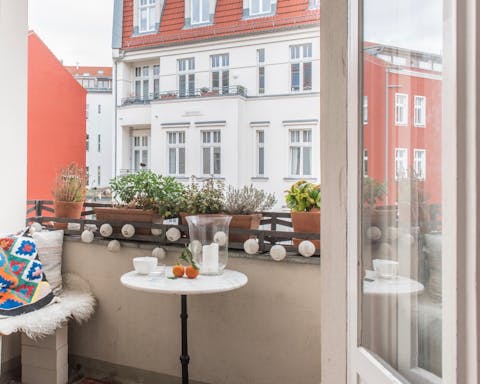 A bohemian balcony
