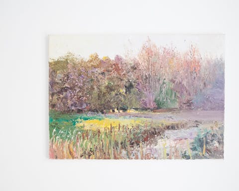 This eye-catching oil painting