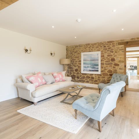 Break off into smaller groups with several different seating areas