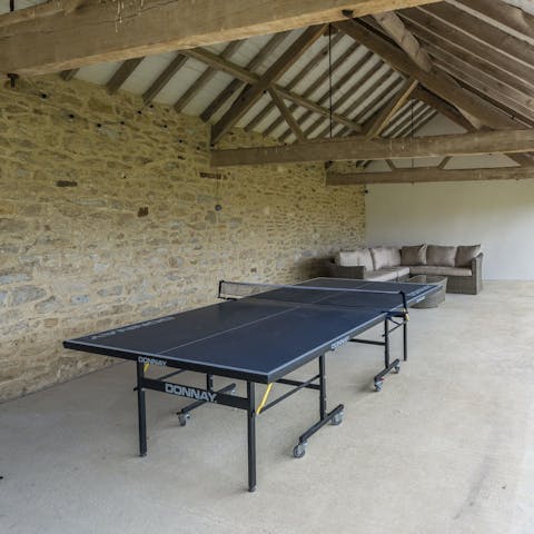 Unleash your competitive side with a game of table tennis