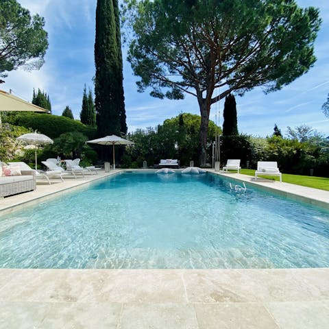 Slip into the serene pool for an escape from the southern sun
