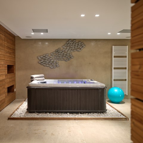 Soak in the wellness area's hot tub or unwind in the hammam