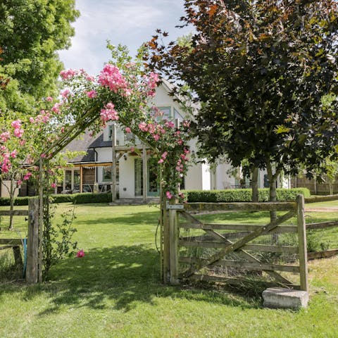 Savour relaxing afternoons in the peaceful garden