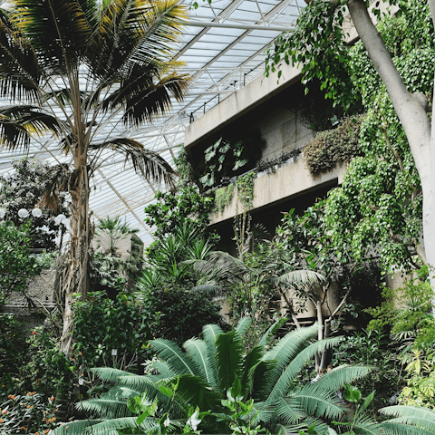 Walk twenty minutes south to admire the brutalist Barbican Centre