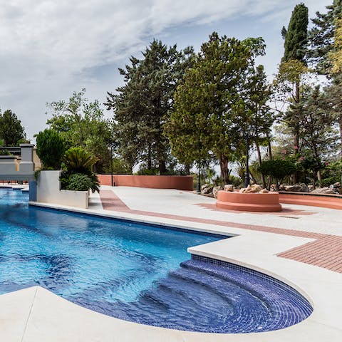 Spend rejuvenating days by the pool or make the short drive to the beach