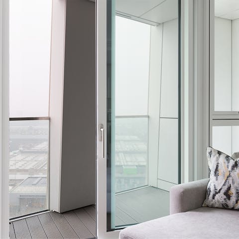 The floor-to-ceiling windows