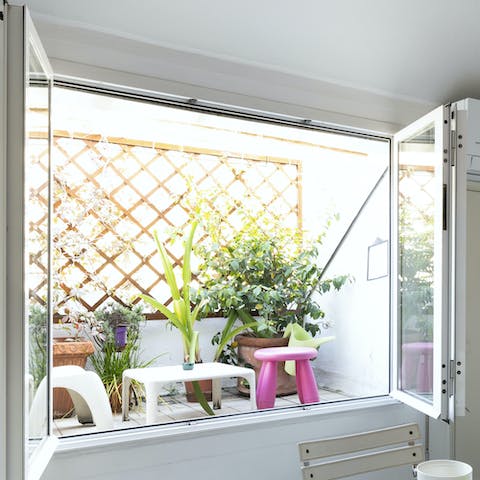 A tiny but cute balcony