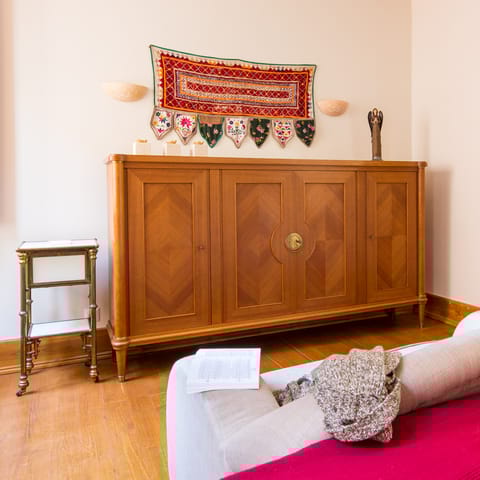 The antique cabinet
