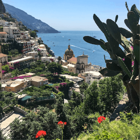 Visit Positano for lunch in the sunshine – it's 8 kilometres away
