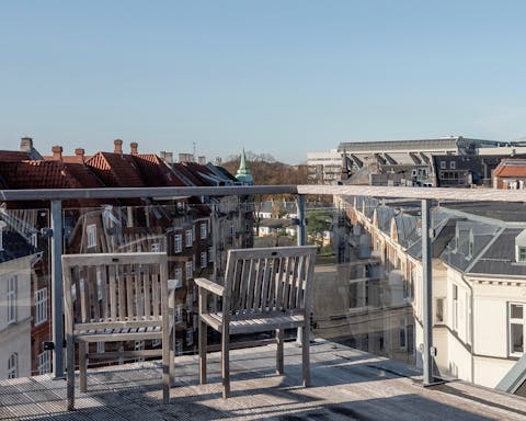 A shared terrace with views