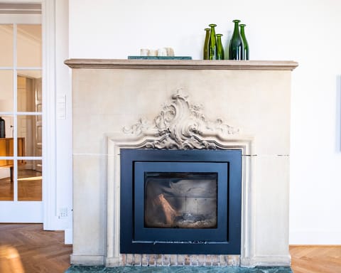 A grandiose fireplace