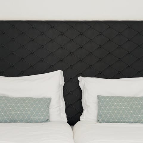 This chic headboard