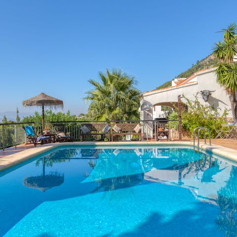 Cool off in the long pool