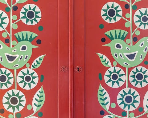 All of the vintage furniture