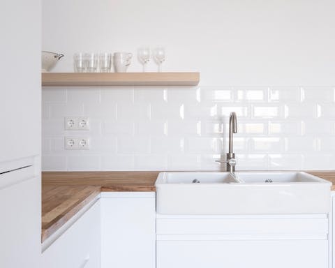 A sleek and modern kitchen