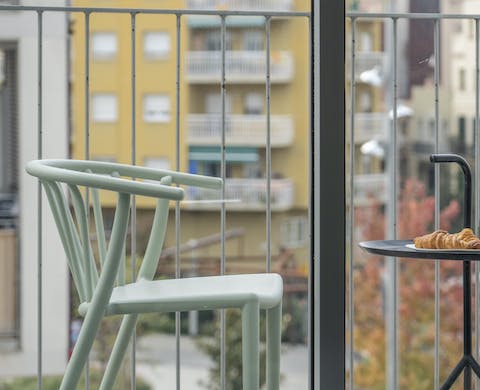 Put together a traditional Spanish breakfast and enjoy on the balcony