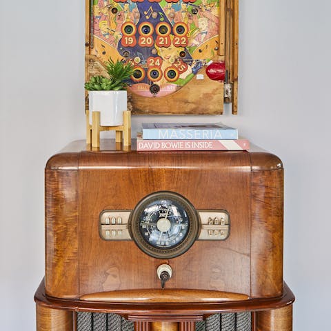Admire an ecclectic collection of vintage statement pieces