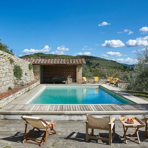 Soak up the sun from in or beside the private pool