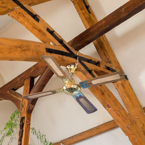 Original wooden beams