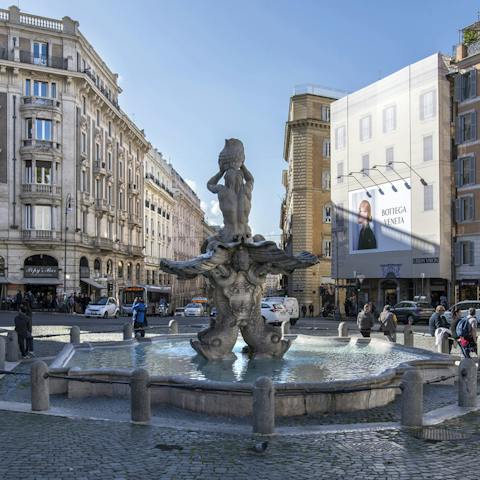 Your proximity to Piazza Barberini