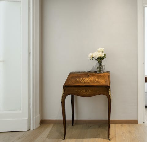 An antique bureau