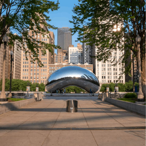 Stroll along the Chicago Riverwalk or head to Millennium Park