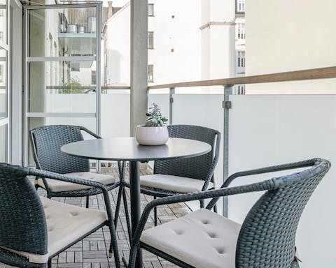 A modern balcony