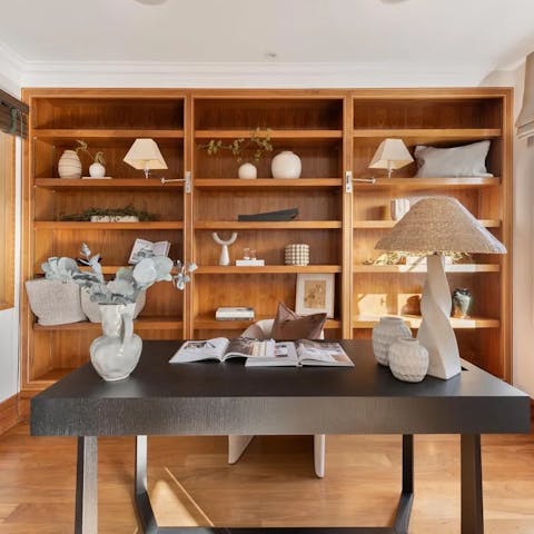 Get some work done in the study, perfect for business travellers